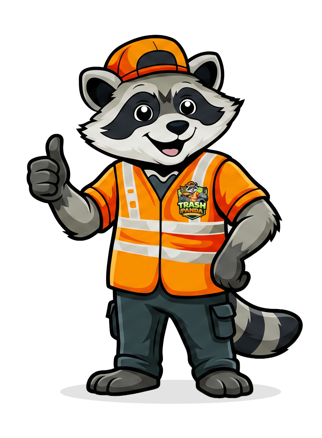 Thumbs Up from the Trash Panda Junk Removal Team