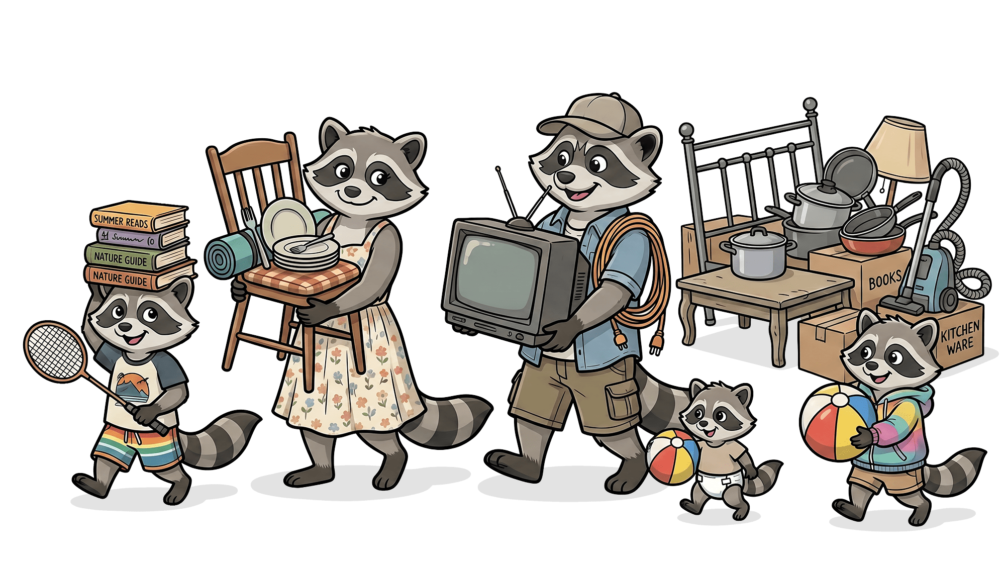 Family of Raccoons